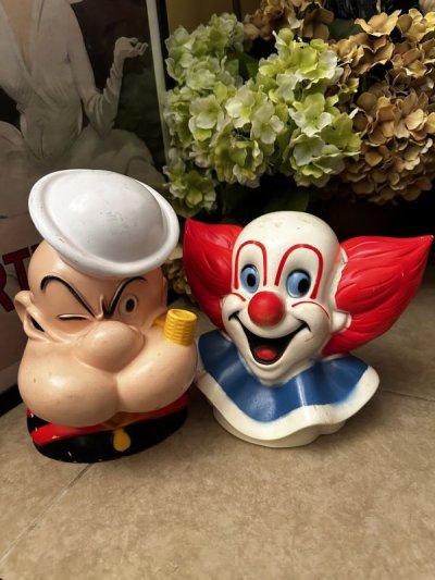 画像3: Bozo plastic Face coin bank 1972 / ボーゾー　ピエロ　プラスチック製　フェイス貯金箱