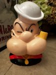 画像1: Popeye plastic Face coin bank 1972 /   ポパイ　プラスチック製　フェイス貯金箱 (1)