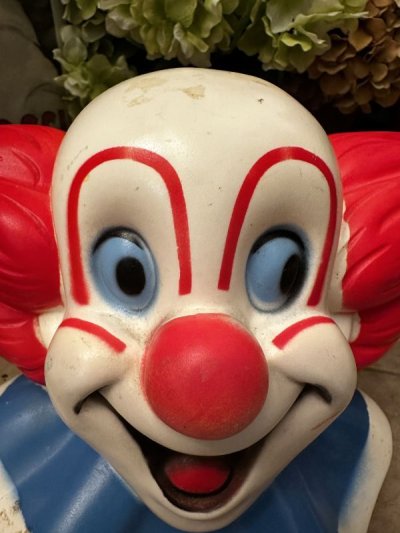 画像1: Bozo plastic Face coin bank 1972 / ボーゾー　ピエロ　プラスチック製　フェイス貯金箱