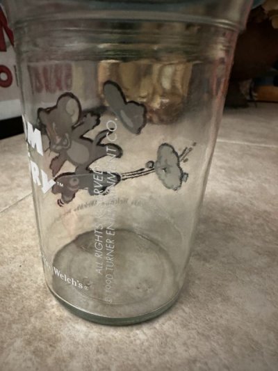 画像2: Tom&Jerry Welch’s  Jerry Skateboard Glass with lid 1990 /　ウェルチ　ジェリー  スケートボード　蓋付きグラス