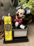 画像1: Disney Mickey Mouse Message pad black telephone / ディズニーのミッキーマウス　メッセージ　パッド付き　黒 電話機 (1)