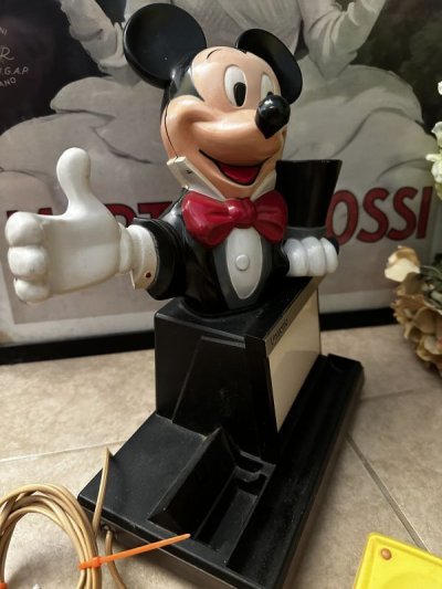 画像3: Disney Mickey Mouse Message pad black telephone / ディズニーのミッキーマウス　メッセージ　パッド付き　黒 電話機