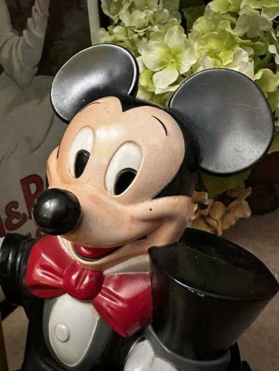 画像1: Disney Mickey Mouse Message pad black telephone / ディズニーのミッキーマウス　メッセージ　パッド付き　黒 電話機