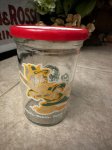 画像1: Tom&Jerry Welch’s Baseball Glass with lid 1991 /　ウェルチ　トムとジェリー　ベースボール　野球　蓋付きグラス (1)