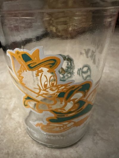 画像1: Tom&Jerry Welch’s Baseball Glass with lid 1991 /　ウェルチ　トムとジェリー　ベースボール　野球　蓋付きグラス