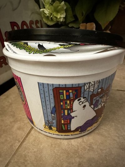 画像2: McDonald’s  Halloween white plastic Bucket with bat handle 2001 / マクドナルド  ハロウィン　白バケツ　プラスチック製　