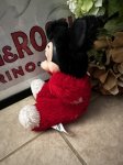 画像6: Disney Mickey Mouse Rubber Face Red plush  Doll / ミニーマウスのラバーフェイス、レッドぬいぐるみ　スタイ付き (6)