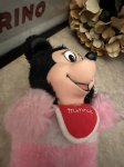 画像11: Disney Minnie Mouse Rubber Face Pink plush  Doll / ミニーマウスのラバーフェイス、ピンクぬいぐるみ　スタイ付き (11)