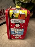 画像7: Snoopy Thermos Red Tin Lunch Box / スヌーピー アルミ製　サーモス社　レッド　ティン　ランチボックス (7)