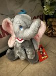 画像1: Disney Dumbo Plush Doll with tag 70‘s Korea / ディズニーのダンボ　タグ付きぬいぐるみ (1)