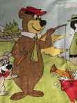 画像5: Yogi Bear Hanna Barbera Flat  Sheet  / ハンナバーベラ、ヨギベアのフラットシーツ (5)