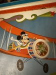 画像8: Mickey Mouse airplane Tin  TV Tray Stand  / ミッキーマウス　飛行機　アルミ製　テレビトレイ (8)