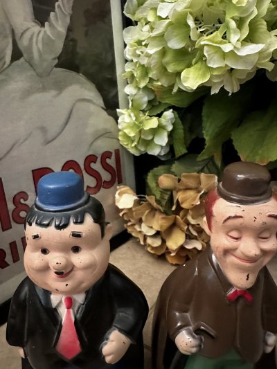 画像1: Laurel & Hardy Vinyl Coin Bank Play Pal  1974 / ローレル&ハーディ　プレイパル　コインバンク　貯金箱