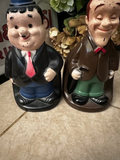 画像2: Laurel & Hardy Vinyl Coin Bank Play Pal  1974 / ローレル&ハーディ　プレイパル　コインバンク　貯金箱