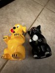 画像6: Ken L Ration plastic dog & cat  Salt & Pepper set / プラスチック製、塩コショウのセット (6)