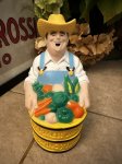 画像1: Farmer Jack Saving Time Vinyl Coin Bank 1986 / ファーマージャック　セービング　タイム　コインバンク　貯金箱 (1)