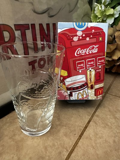 画像1: McDonald’s Collectors Glass Coca-Cola with box(Sealed) / マクドナルド コレクターズグラス　コカコーラ　箱入り　日本未入荷