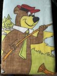 画像6: Yogi Bear Hanna Barbera Flat  Sheet (A)  / ハンナバーベラ、ヨギベアのフラットシーツ (6)