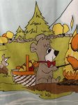 画像3: Yogi Bear Hanna Barbera Flat  Sheet (A)  / ハンナバーベラ、ヨギベアのフラットシーツ (3)