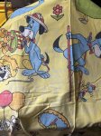 画像10: Hanna Barbera Huckleberry Hound  Flat Sheet  Yellow / ハンナバーベラ　レア！！　ハックルベリーハウンド　フラットシーツ (10)