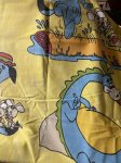 画像11: Hanna Barbera Huckleberry Hound  Flat Sheet  Yellow / ハンナバーベラ　レア！！　ハックルベリーハウンド　フラットシーツ (11)