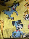 画像8: Hanna Barbera Huckleberry Hound  Flat Sheet  Yellow / ハンナバーベラ　レア！！　ハックルベリーハウンド　フラットシーツ (8)