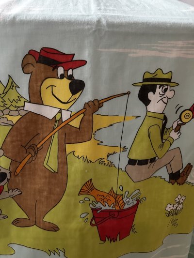 画像3: Yogi Bear Hanna Barbera Flat  Sheet (A)  / ハンナバーベラ、ヨギベアのフラットシーツ