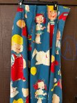 画像1: Dennis the Menace fabric Curtain Blue (A) / わんぱくデニスの布製　カーテン　ブルー (1)