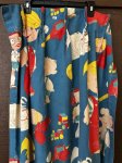 画像1: Dennis the Menace fabric Curtain Blue (B) / わんぱくデニスの布製　カーテン　ブルー (1)