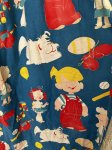 画像7: Dennis the Menace fabric Curtain Blue (B) / わんぱくデニスの布製　カーテン　ブルー (7)