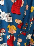 画像6: Dennis the Menace fabric Curtain Blue (C) / わんぱくデニスの布製　カーテン　ブルー (6)