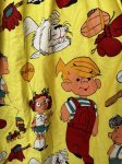 画像4: Dennis the Menace fabric Curtain Yellow (A) / わんぱくデニスの布製　カーテン　イエロー (4)