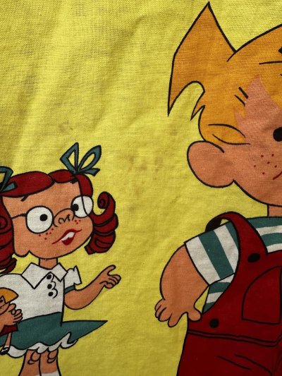 画像3: Dennis the Menace fabric Curtain Yellow (B) / わんぱくデニスの布製　カーテン　イエロー