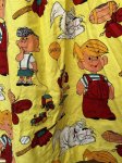 画像2: Dennis the Menace fabric Curtain Yellow (A) / わんぱくデニスの布製　カーテン　イエロー (2)