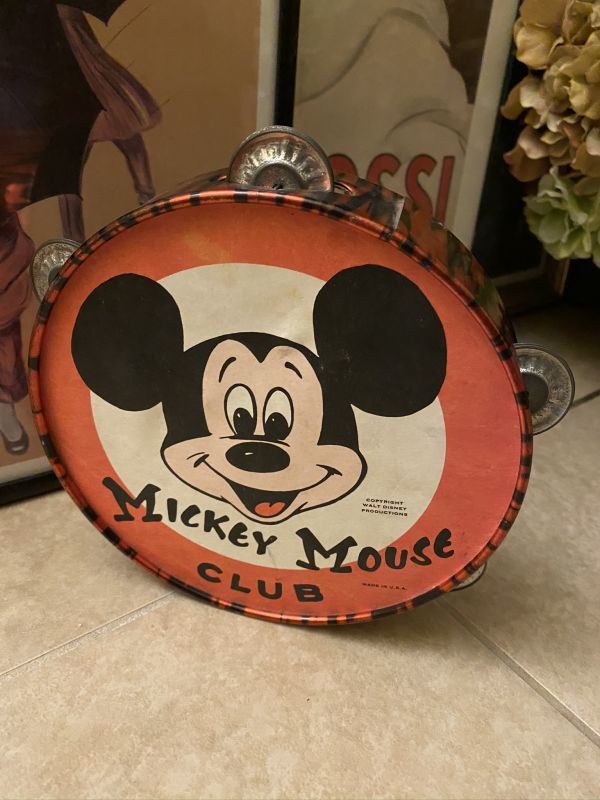 Disney Mickey Mouse Club Tambourine ディズニー ミッキーマウス