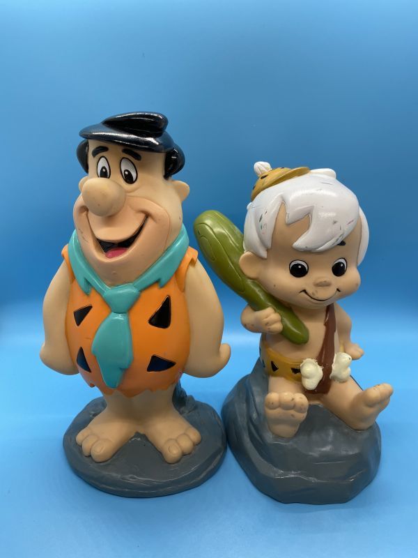 Hanna Barbera Flintstones Bamm Bamm Plastic Coin Bank Doll 