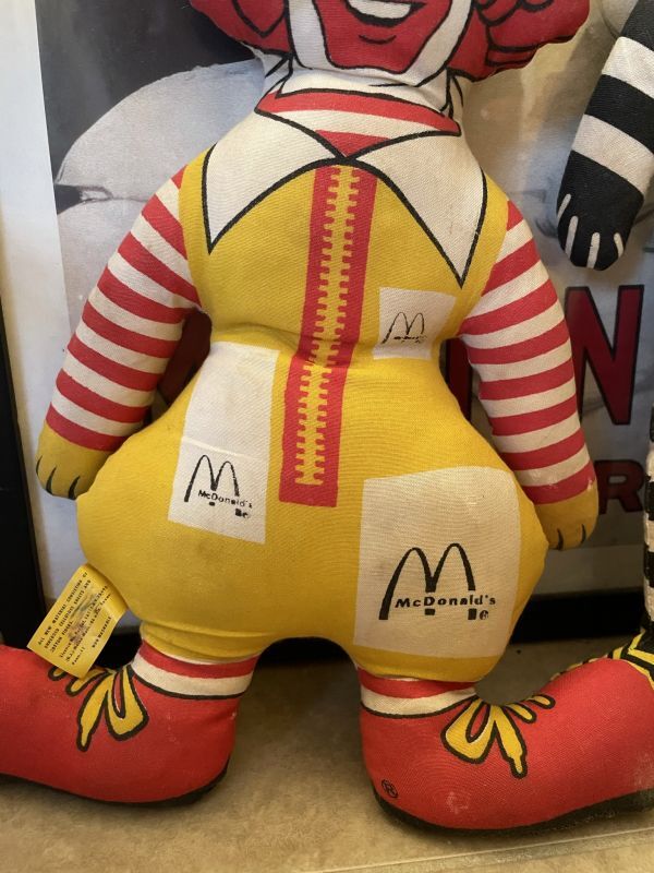 McDonald's Hamberglar & Ronald 2 Pillow Dolls / マクドナルドの