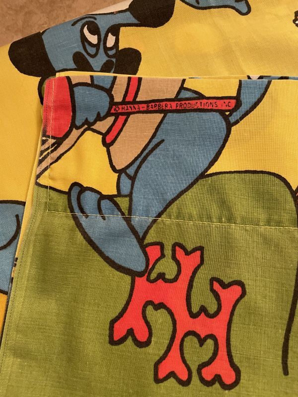 Hanna Barbera Huckleberry Hound Box Sheet Yellow / ハンナバーベラ
