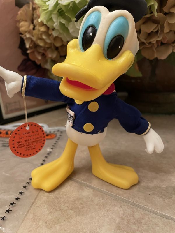 Disney DAKIN Donald Duck Doll With Bag 70's / ディズニーのDakin社 