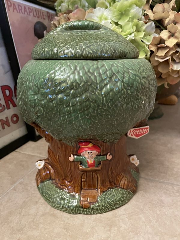 Keebler Tree House Ceramic Cookie Jar 1981 / キーブラー　ツリーハウス　陶器製　クッキージャー