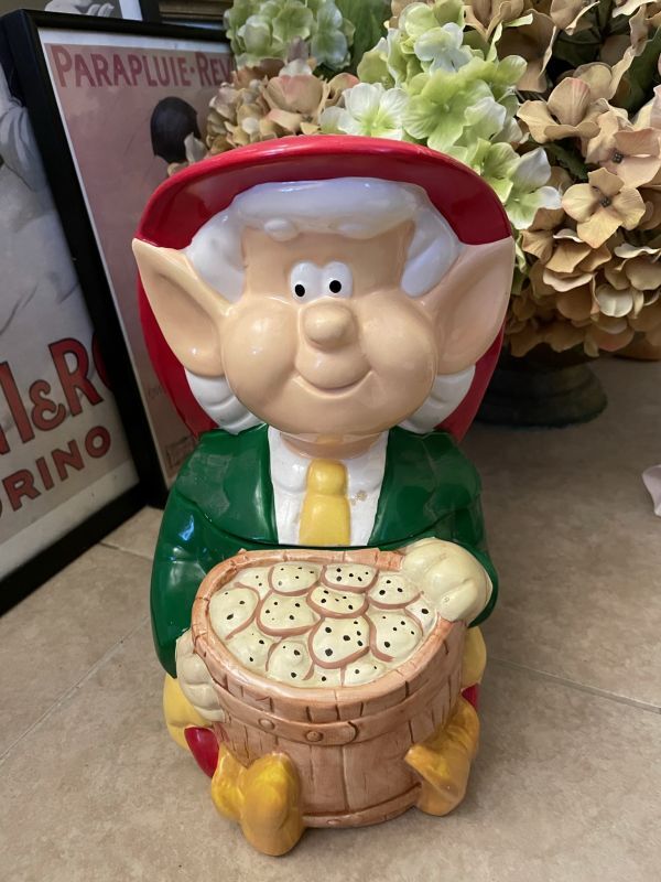 Keebler Elf Ernie Ceramic Cookie Jar 1989 / キーブラー　エルフ　アーニー　陶器製　クッキージャー