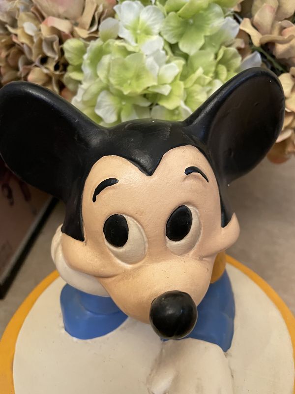 Disney Mickey Mouse With Drum California Originals Ceramic Cookie Jar 1977  / ディズニーのミッキーマウスとドラム　陶器製　クッキージャー