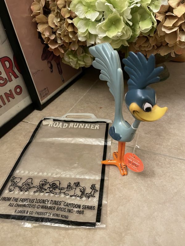 Looney Tunes Road Runner DAKIN Figure Doll 1968 / ルーニー