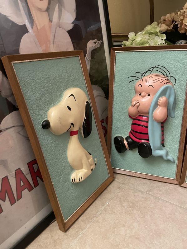 Peanuts Linus 3D wall Frame decorations / ピーナッツ ライナス 3D