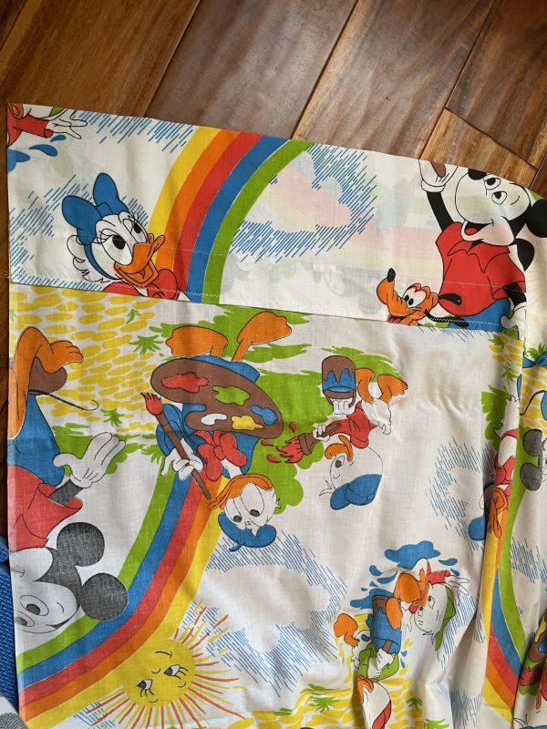 Disney Mickey Mouse Flat sheet (A) 60's / ディズニーのミッキー