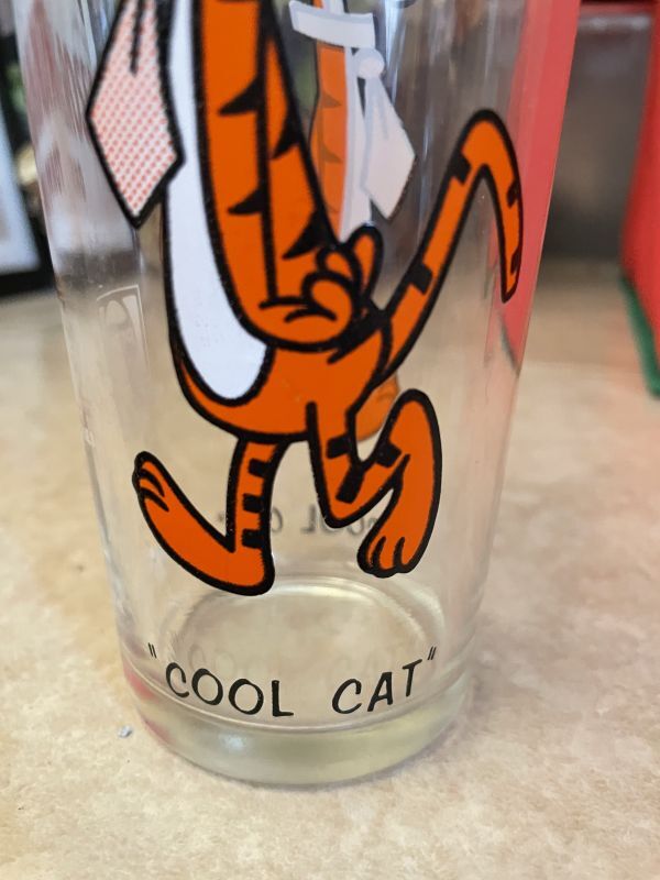 Looney Tunes Cool Cat Pepsi Glass 1973 / ルーニーチューンズ ペプシ クールキャット グラス