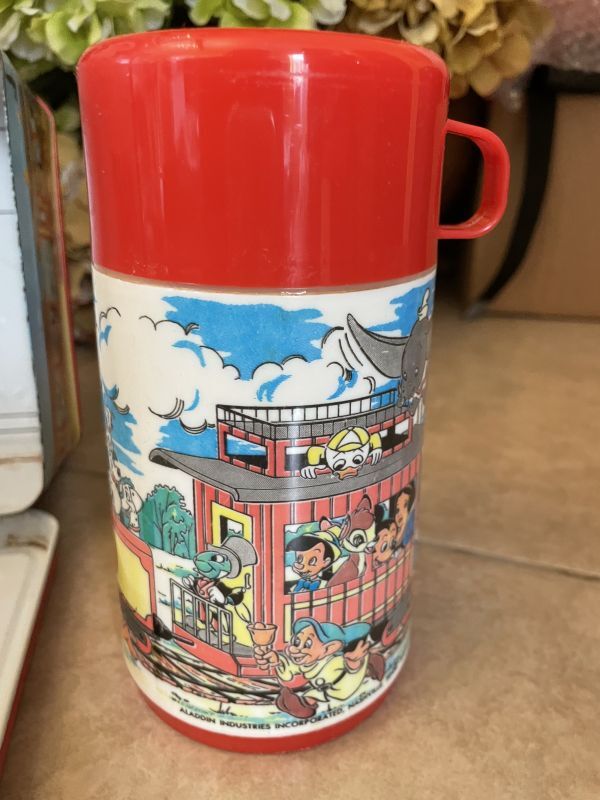 Mickey Mouse Disney Express Tin Lunch Box With Thermos / ミッキー