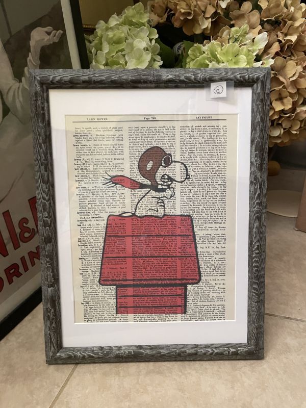 Peanuts Snoopy Red Baron wall Frame (C) / ピーナッツ スヌーピー ...