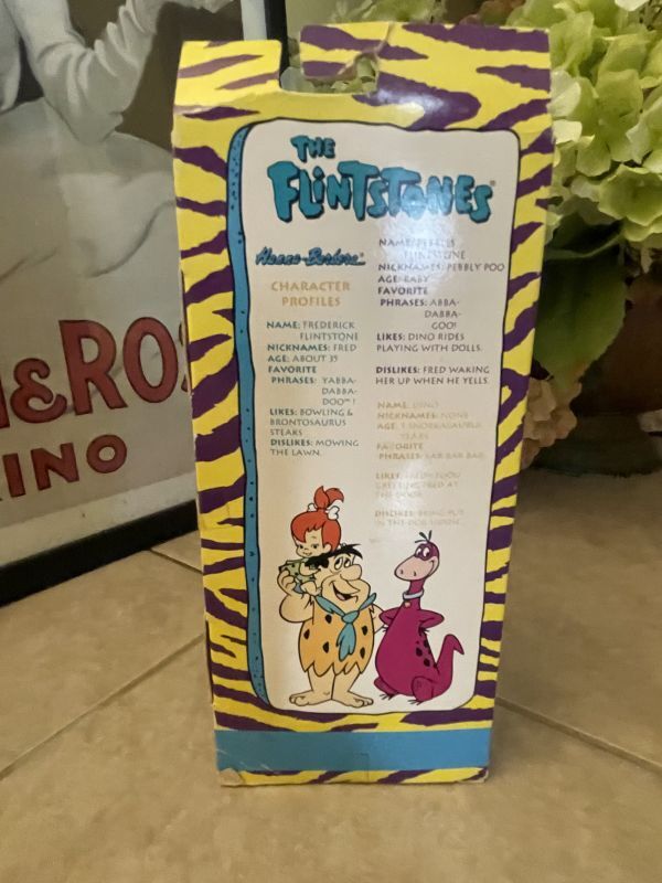 Flintstones Rubber face Dino Doll with Box 1991 / フリントストーン