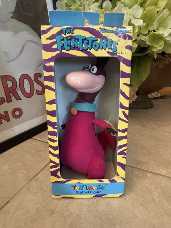 Flintstones Rubber face Dino Doll with Box 1991 / フリントストーン